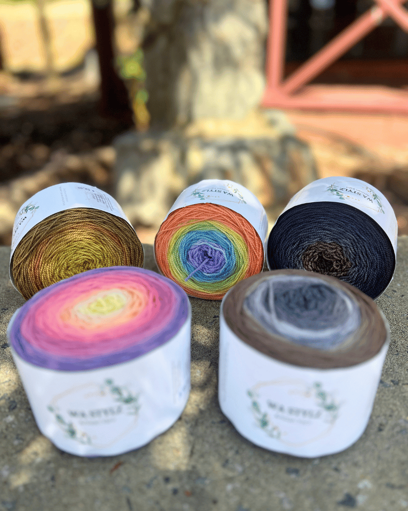 Gradient Sock – 150g High-Twist 4ply Yarn Cake, Hand Dyed in WA
