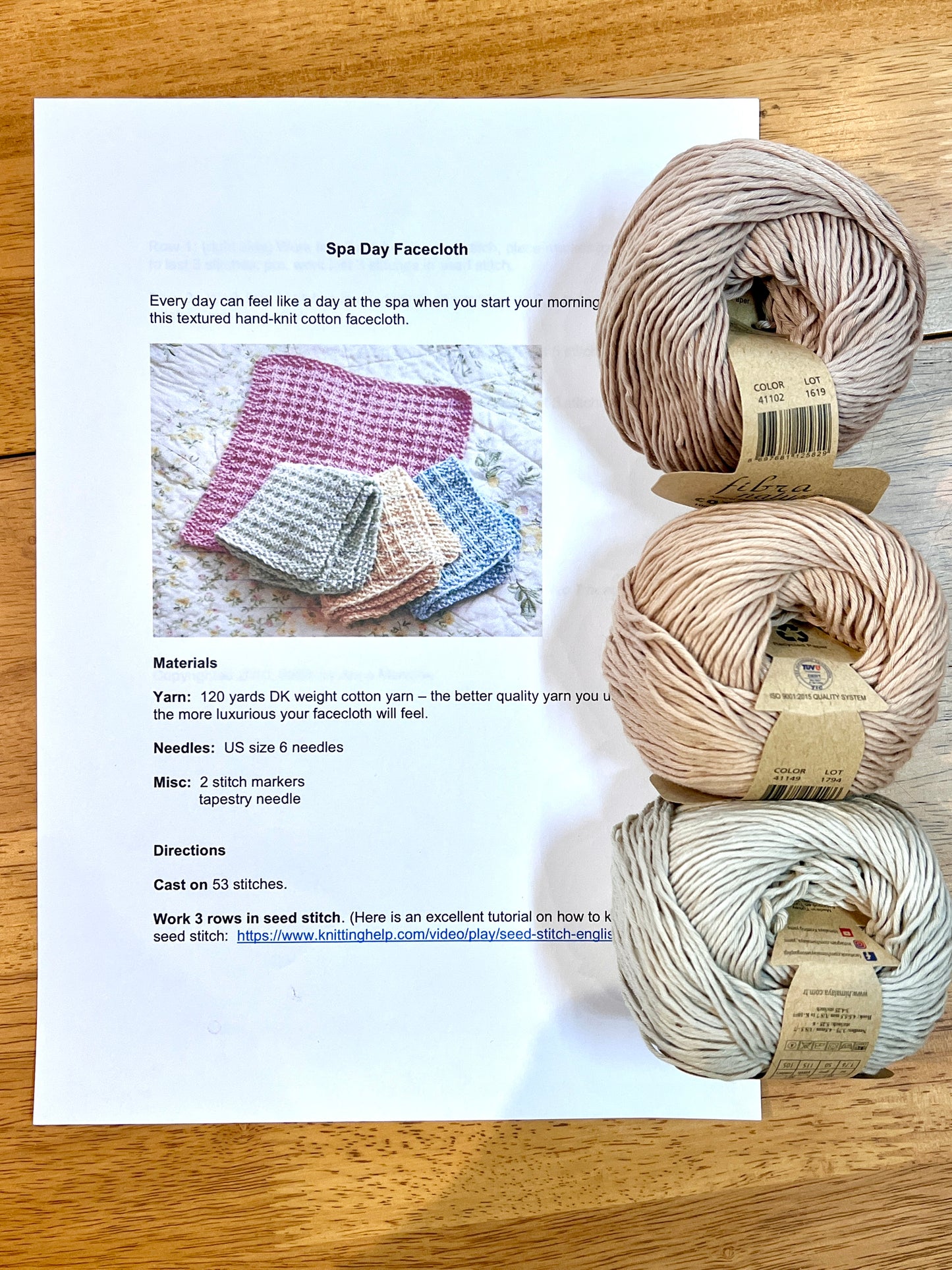 Washcloth Kit