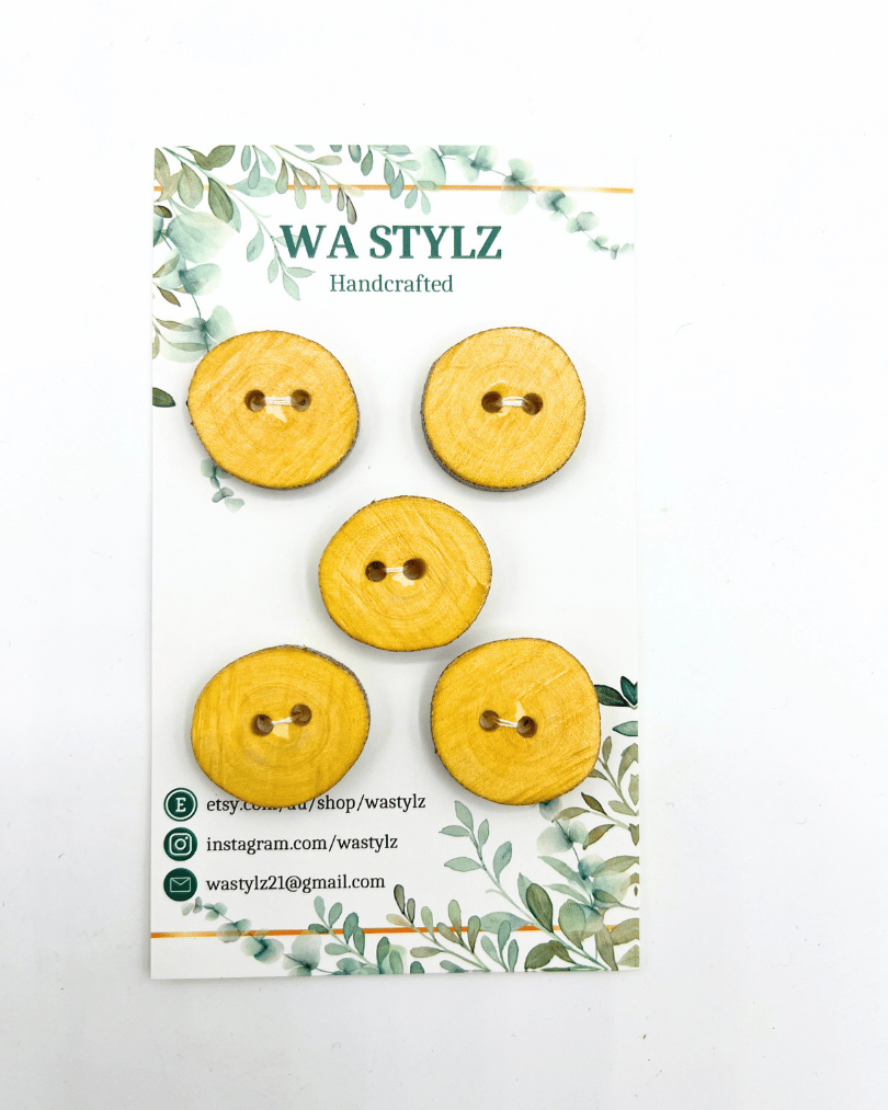Wooden Buttons Handcrafted