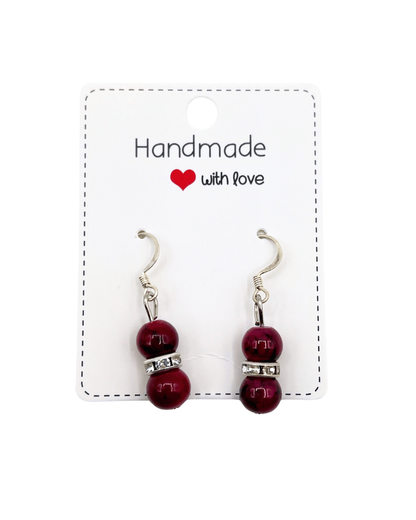 Stone Yarn Skein Silver Earrings | Various