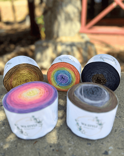 Gradient Sock – 150g High-Twist 4ply Yarn Cake, Hand Dyed in WA
