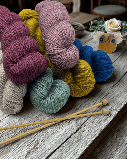 Natural Fibre Arts | Merino Silk Yak 8 Ply | 100g Skein