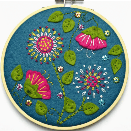 Tropical Flowers Applique Kit