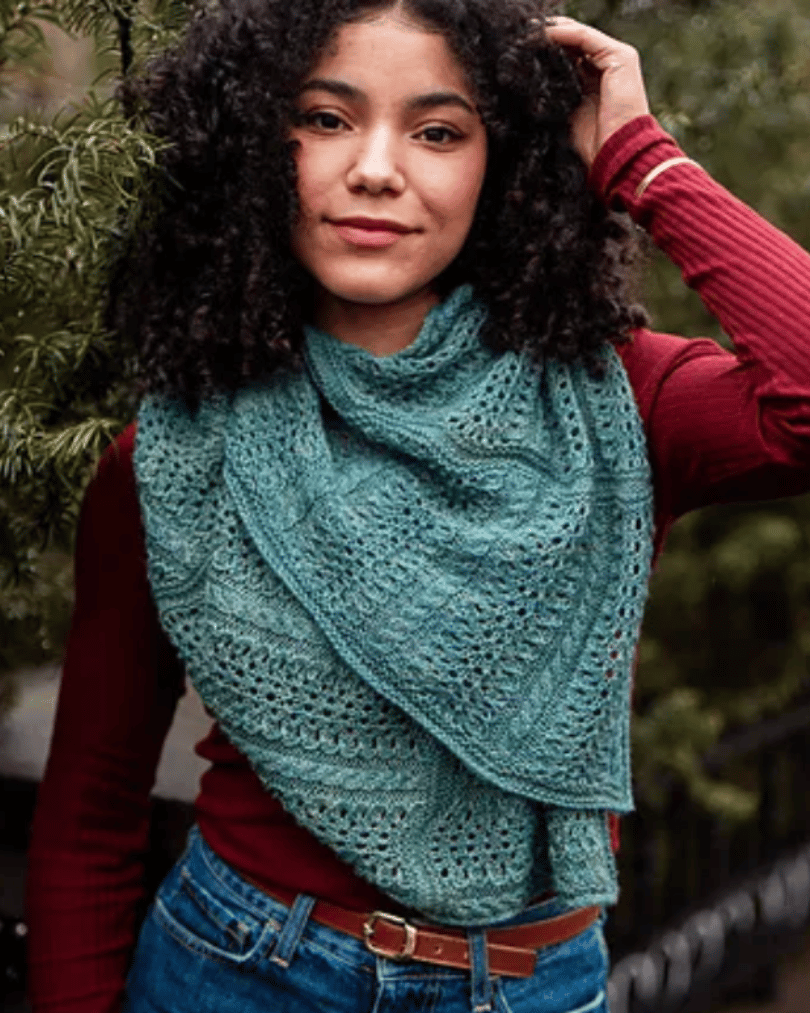 Soft Current Shawl | Knitting Pattern | Wool & Pine