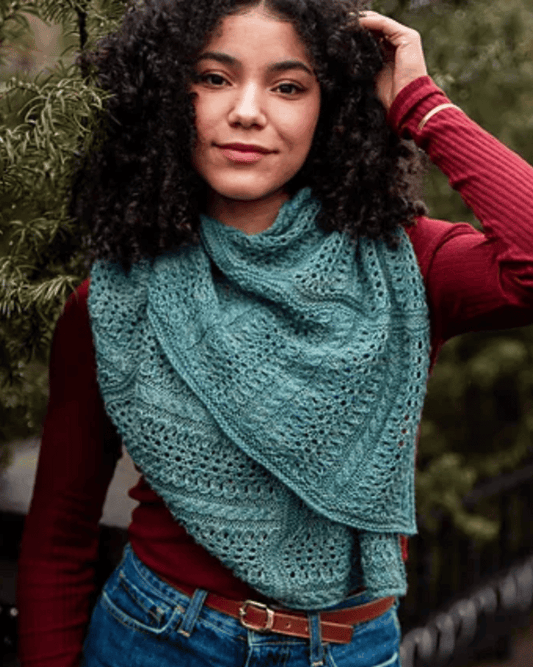 Soft Current Shawl | Knitting Pattern | Wool & Pine