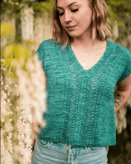Soft Current Tee | Knitting Pattern | Wool & Pine