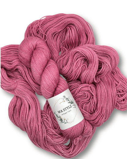 Silver Stellina Yarn – Hand Dyed Sparkle Yarn