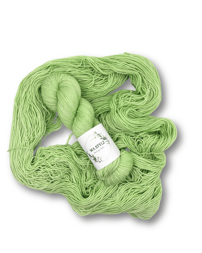 Silver Stellina Yarn – Hand Dyed Sparkle Yarn