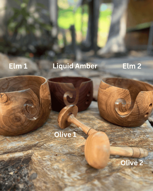 Artisan Yarn Bowls | Hand Carved