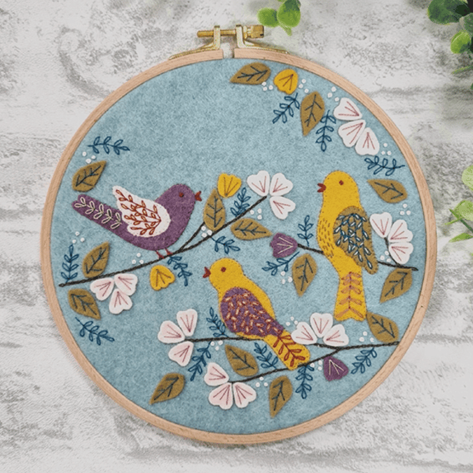 Dawn Chorus Applique Hoop Kit