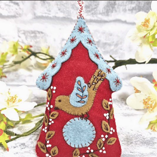 Folk Birdhouse Felt Craft Kit
